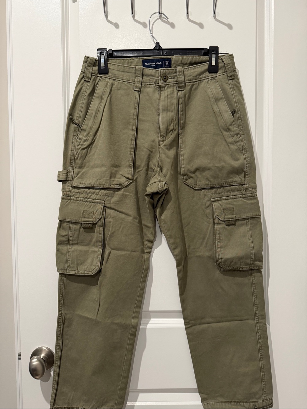 Men’s Abercrombie & Fitch Olive Green Utility Cargo Pants 28x28